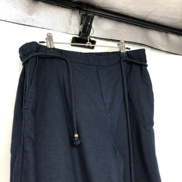 Orsay Navy blue drawstring waist trousers 3 pocket waist 30-32 - Picture 10 of 14